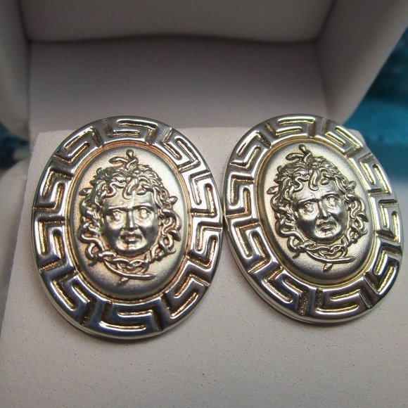 Vintage Jewelry - Vintage 925 Medusa Post Earrings